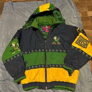 Vintage pro player vintage Notre Dame fighting Irish football coat/jacket